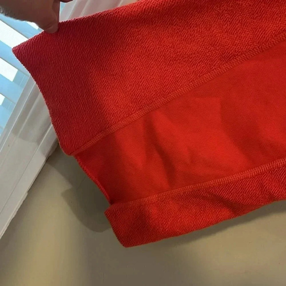 [S]7 For All Mankind Crewneck Flare-Sleeve Crop French Terry Sweatshirt- NWOT - Picture 6 of 12